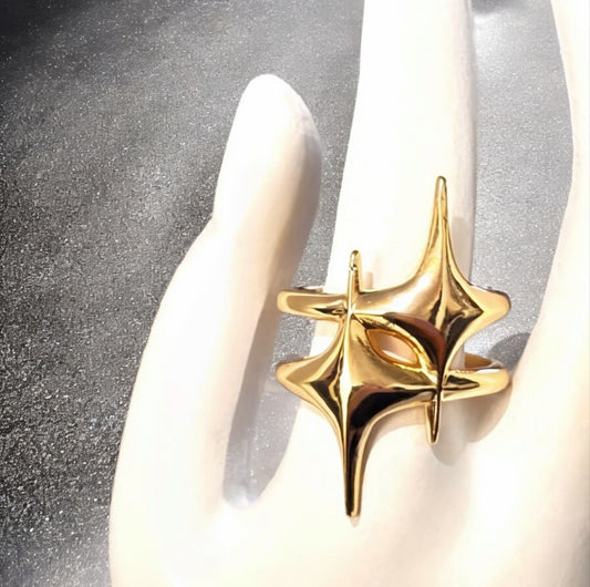 Anillo Estrella dorado