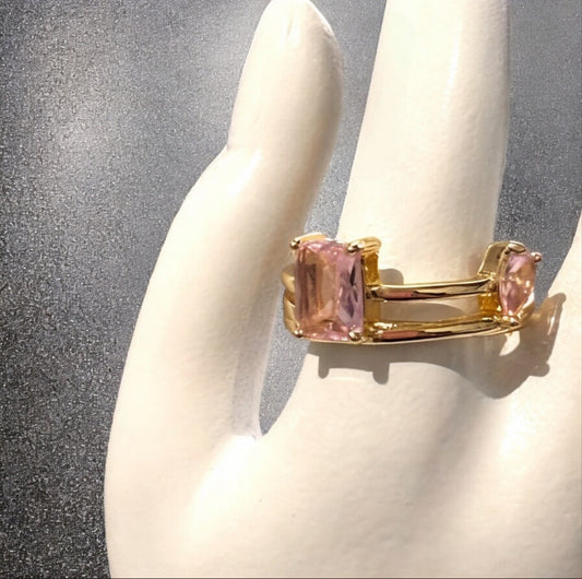 Anillo Mom & Daughter rosa