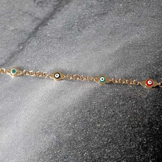 Pulsera ojo turco multicolor