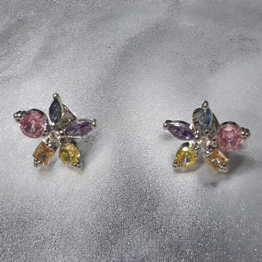 Aretes Camila plateado