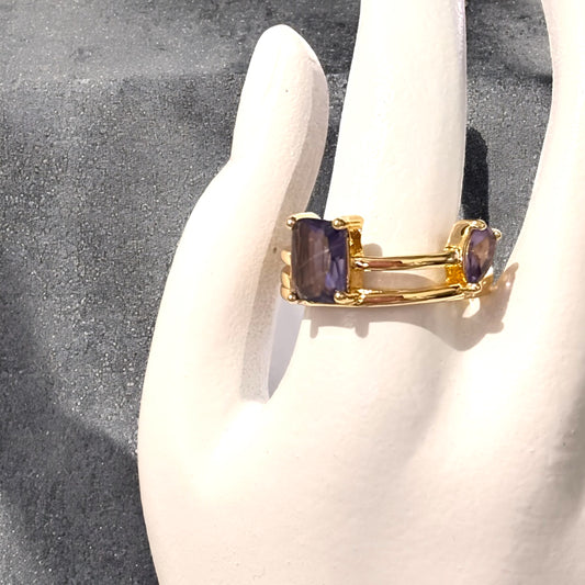 Anillo Mom & Daughter amatista