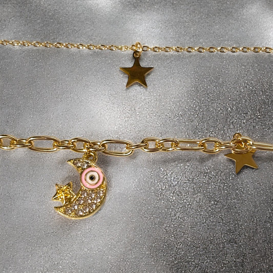 Collar Luna Rosa