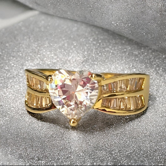 Anillo solitario Corazón