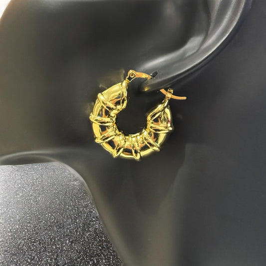 Arete arracada Aracely dorado