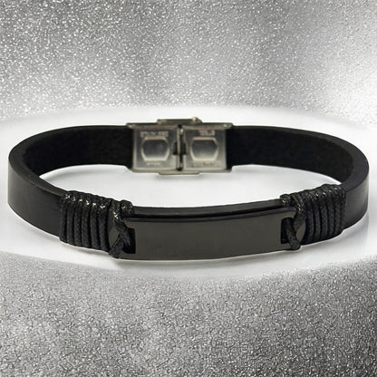 Pulsera caballero Titán negro/negro