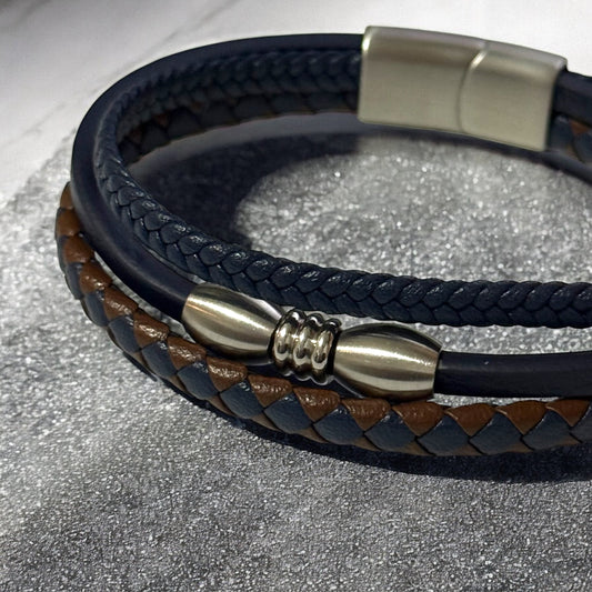 Pulsera caballero Ignis café/azul
