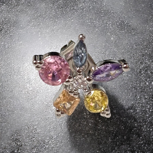 Aretes Camila plateado