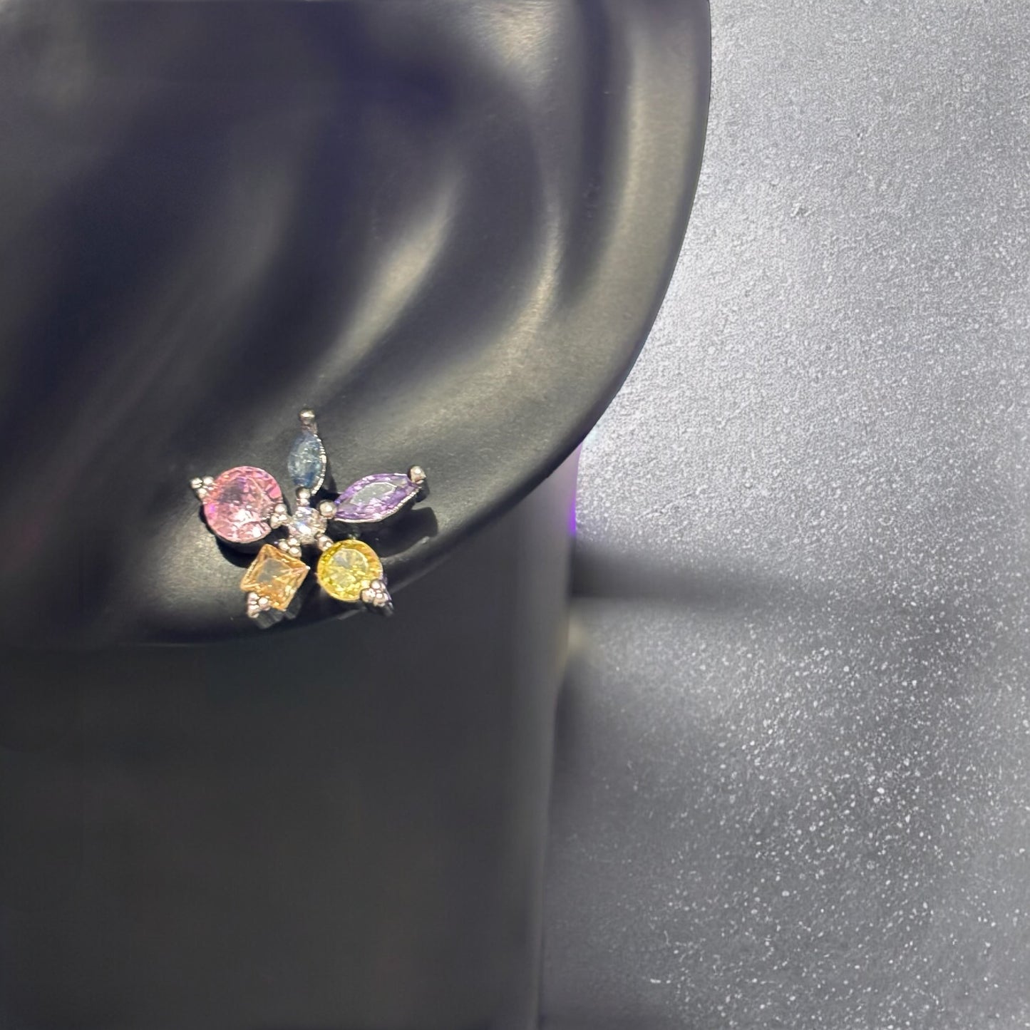 Aretes Camila plateado