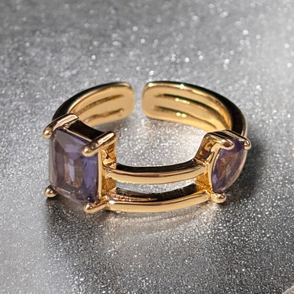 Anillo Mom & Daughter amatista