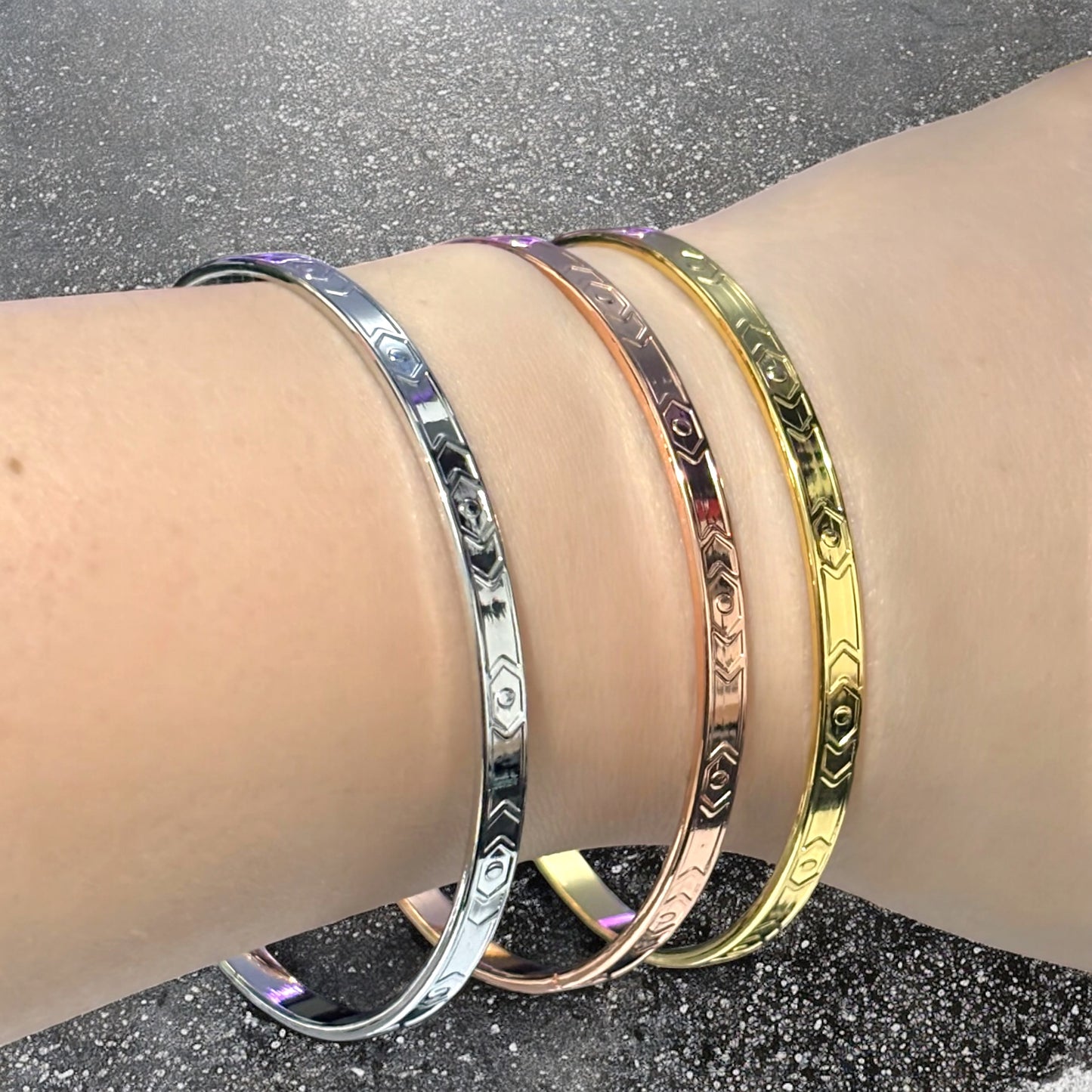 Pulseras Trinity Hexa