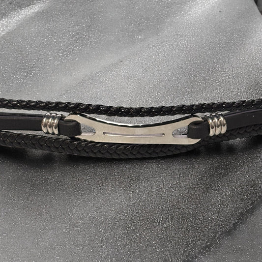 Pulsera caballero Cobra negra